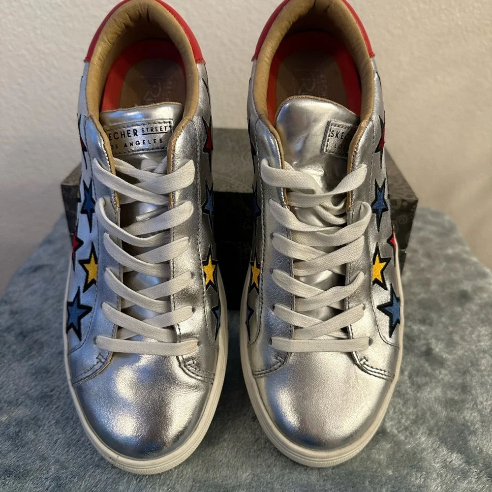 Skecher Street Rise Fit Metallic Stars Size 9.5 - Picture 11 of 16